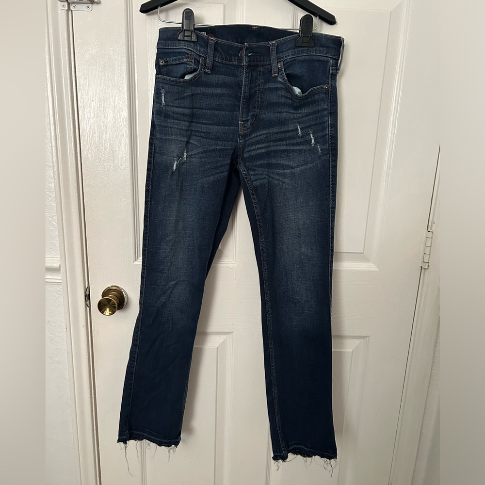 Hollister Men's Dark Wash Slim Straight Jeans